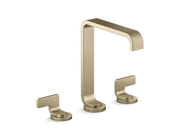 Kallista - Guise Widespread Sink Faucet, Tall Spout, Lever Handles