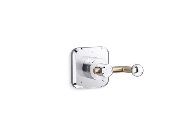 Kallista - Vice Transfer Trim, Crank Handle - Brushed Broze/Polished Chrome