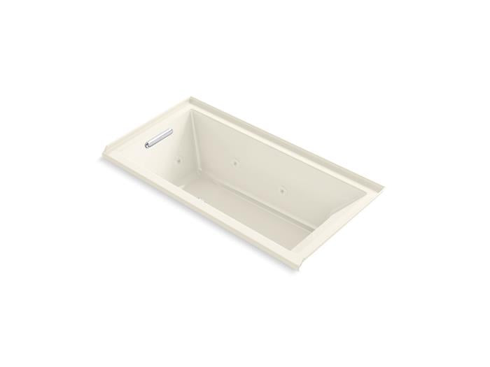 Kohler - Underscore 60 X 30 Inch Drop-In/Alcove Heated Whirlpool Bath, Left