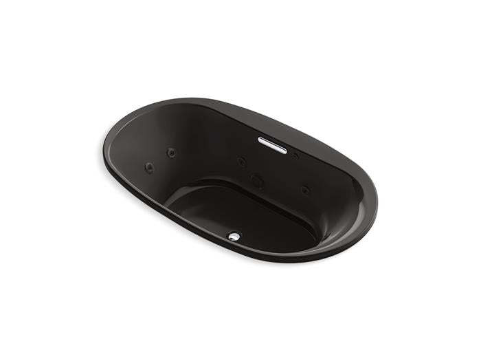 Kohler - Underscore 71-1/2 X 41-1/2 Inch Oval Drop-In Heated Whirlpool Bath