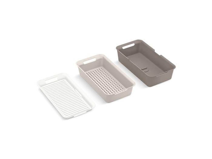 Kohler - Riverby Three-Piece Workstation Sink Accessory Set - Dark