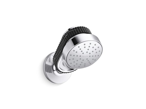 Kallista - Bandeau Air-Induction Showerhead with Arm, Nero Marquina band