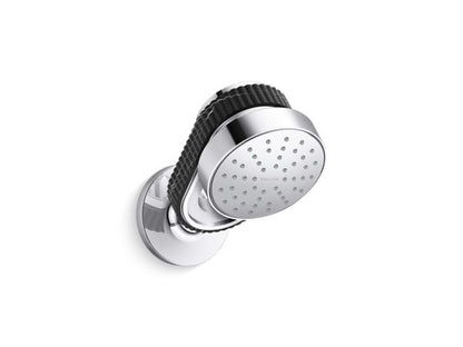 Kallista - Bandeau Air-Induction Showerhead with Arm, Nero Marquina band