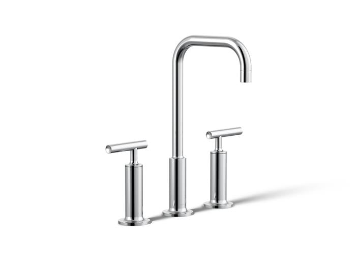 Kohler - Purist Widespread Bathroom Sink Faucet With Lever Handles, 1.2 Gpm