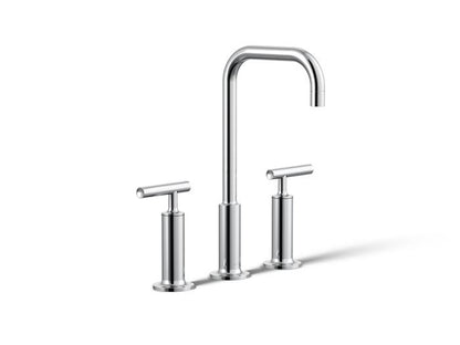 Kohler - Purist Widespread Bathroom Sink Faucet With Lever Handles, 1.2 Gpm