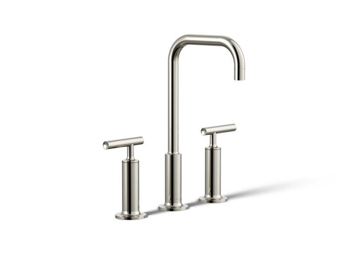 Kohler - Purist Widespread Bathroom Sink Faucet With Lever Handles, 1.2 Gpm