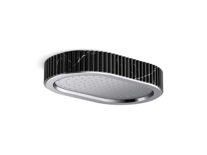 Kallista - Bandeau Rain showerhead, Nero Marquina band