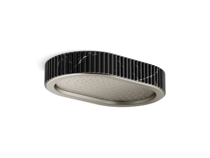 Kallista - Bandeau Rain showerhead, Nero Marquina band