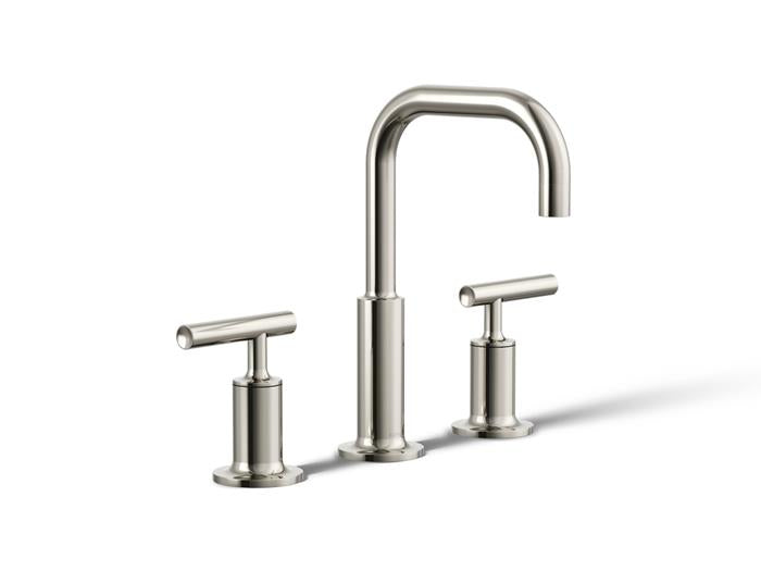 Kohler - Purist Widespread Bathroom Sink Faucet With Lever Handles, 1.2 Gpm
