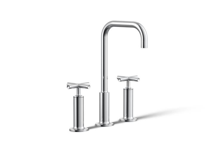 Kohler - Purist Widespread Bathroom Sink Faucet With Cross Handles, 1.2 Gpm