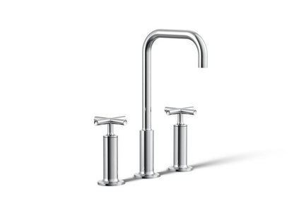 Kohler - Purist Widespread Bathroom Sink Faucet With Cross Handles, 1.2 Gpm