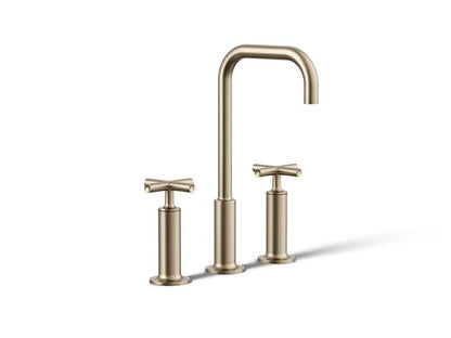 Kohler - Purist Widespread Bathroom Sink Faucet With Cross Handles, 1.2 Gpm