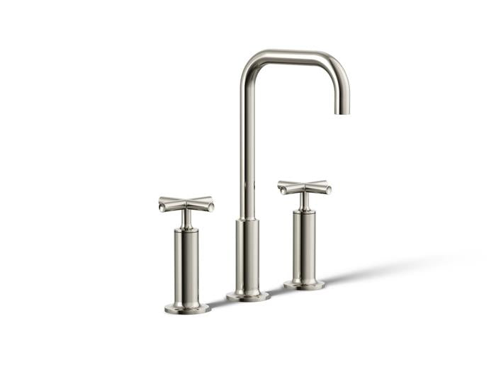 Kohler - Purist Widespread Bathroom Sink Faucet With Cross Handles, 1.2 Gpm