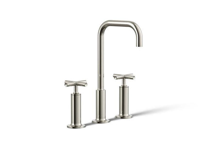 Kohler - Purist Widespread Bathroom Sink Faucet With Cross Handles, 1.2 Gpm