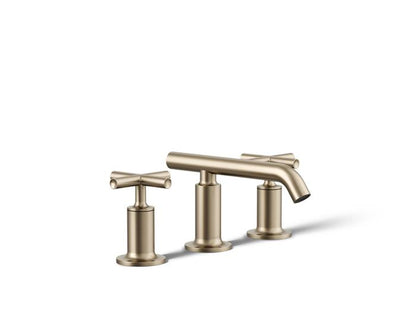 Kohler - Purist Widespread Bathroom Sink Faucet With Cross Handles, 1.2 Gpm