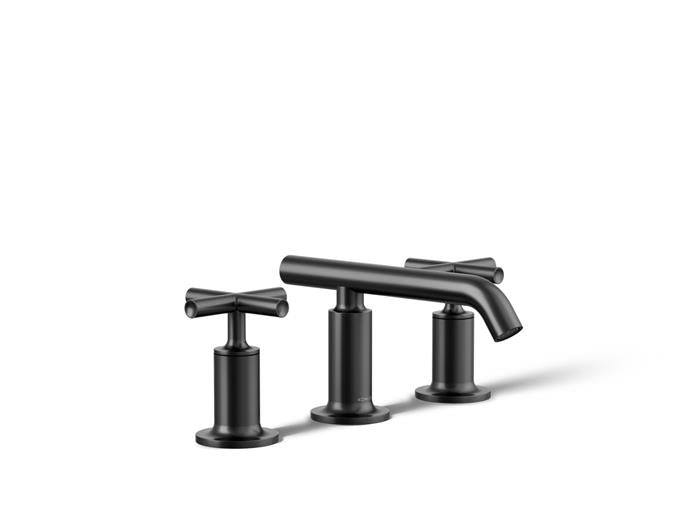 Kohler - Purist Widespread Bathroom Sink Faucet With Cross Handles, 1.2 Gpm