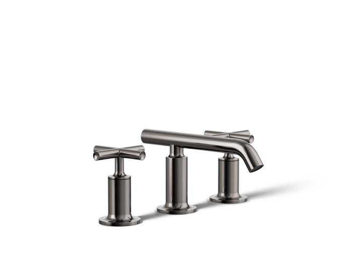 Kohler - Purist Widespread Bathroom Sink Faucet With Cross Handles, 1.2 Gpm