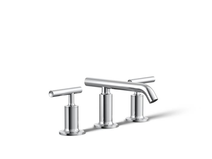 Kohler - Purist Widespread Bathroom Sink Faucet With Lever Handles, 1.2 Gpm