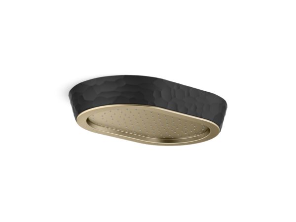 Kallista - Bandeau Rain Showerhead, Black Argile Band