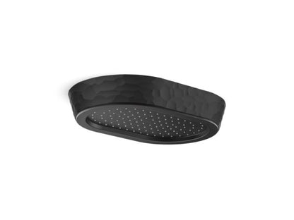 Kallista - Bandeau Rain Showerhead, Black Argile Band