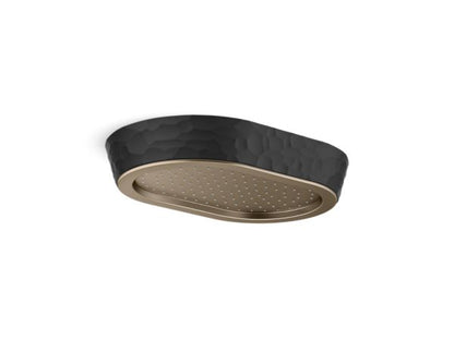 Kallista - Bandeau Rain Showerhead, Black Argile Band