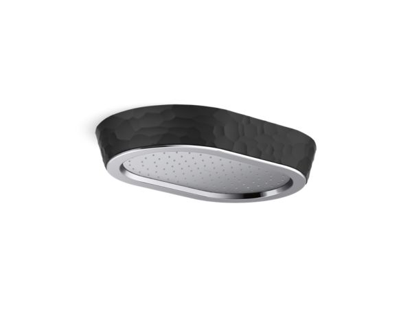 Kallista - Bandeau Rain Showerhead, Black Argile Band
