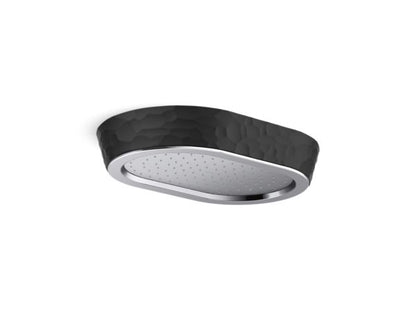 Kallista - Bandeau Rain Showerhead, Black Argile Band