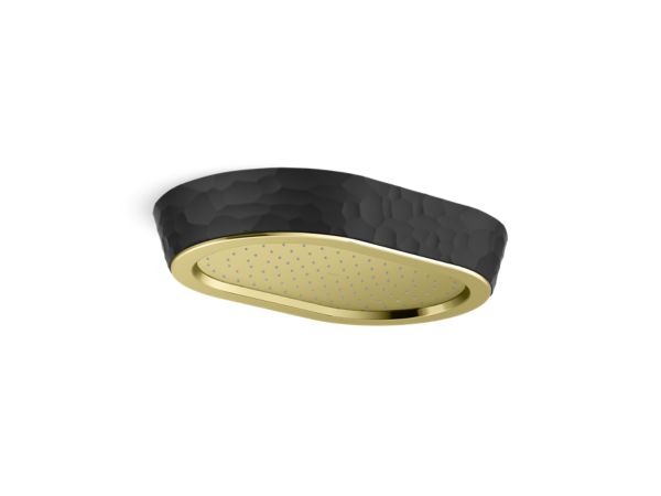 Kallista - Bandeau Rain Showerhead, Black Argile Band