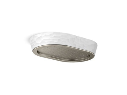 Kallista - Bandeau Rain Showerhead, White Argile band
