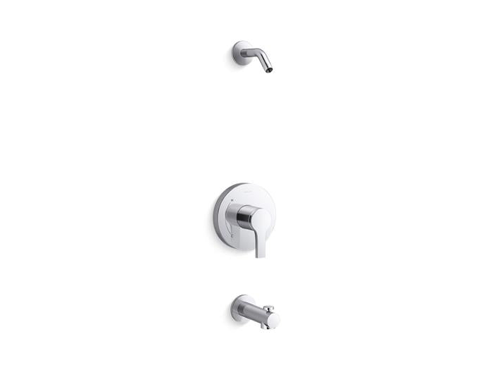 Kohler - Elate Ngrt Bath And Shower Trim Kit, Less Showerhead