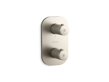 Kallista - Aileron 3-Outlet Stacked Thermostatic Trim
