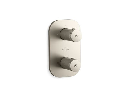 Kallista - Aileron 2-Outlet Stacked Thermostatic Trim