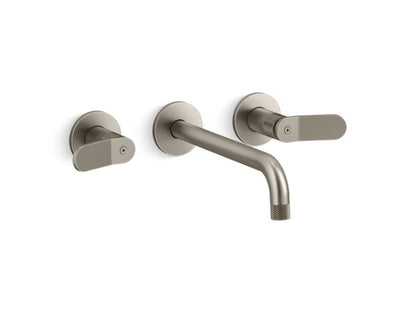 Kallista - Aileron Wall Mount Widespread Sink Faucet, Elongated Spout