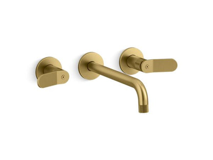 Kallista - Aileron Wall Mount Widespread Sink Faucet, Elongated Spout
