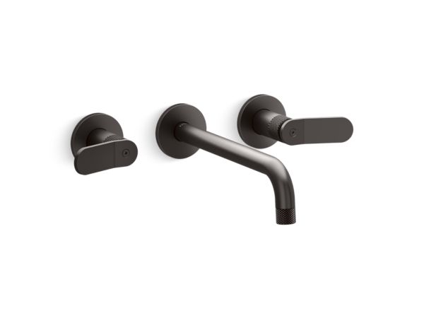 Kallista - Aileron Wall Mount Widespread Sink Faucet, Elongated Spout