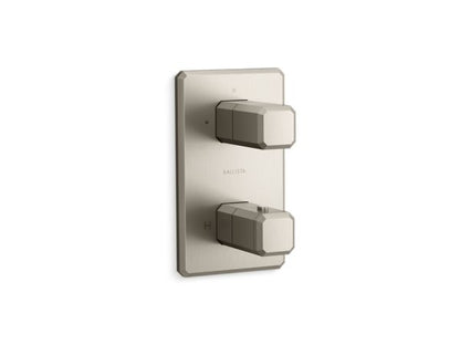 Kallista - Bezel 2-Outlet Stacked Thermostatic Trim