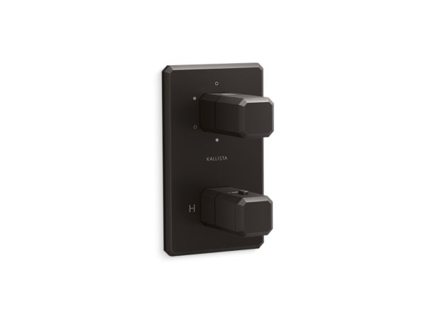 Kallista - Bezel 3-Outlet Stacked Thermostatic Trim