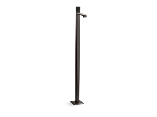 Kallista - Bezel Floormount Sink Faucet, Nero Marquina Stone