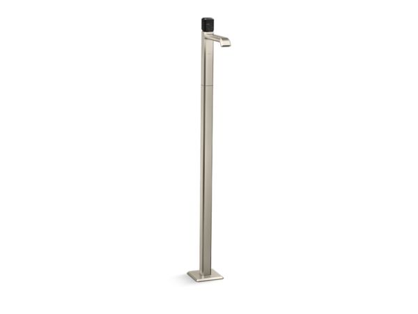 Kallista - Bezel Floormount Sink Faucet, Nero Marquina Stone