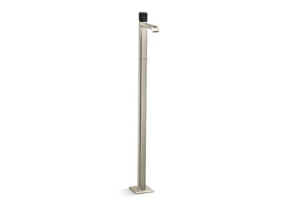 Kallista - Bezel Floormount Sink Faucet, Nero Marquina Stone