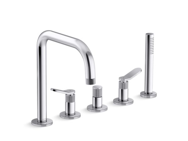 Kallista - Aileron Deckmount Bath Faucet with Diverter and Handshower