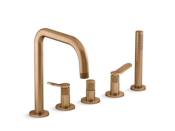 Kallista - Aileron Deckmount Bath Faucet with Diverter and Handshower