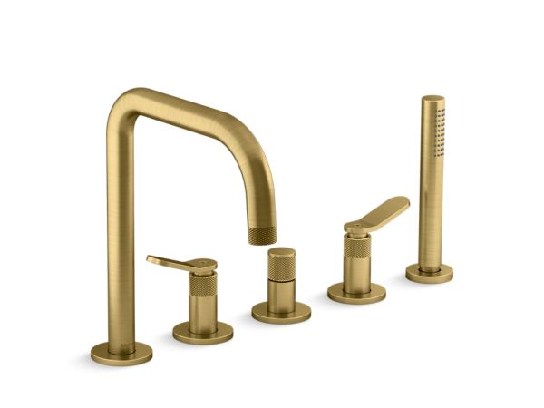 Kallista - Aileron Deckmount Bath Faucet with Diverter and Handshower