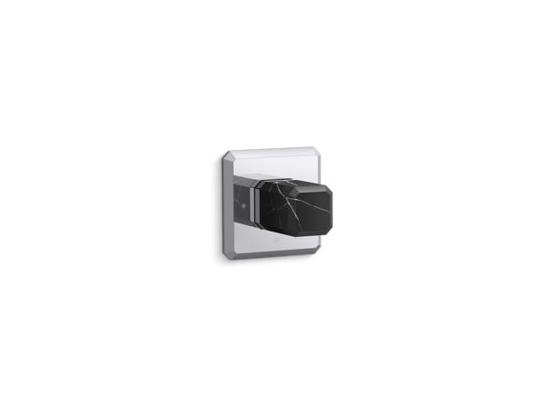 Kallista - Bezel Volume Control Trim, Nero Marquina Stone