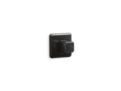Kallista - Bezel Volume Control Trim, Nero Marquina Stone