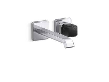 Kallista - Bezel Wall Mount Single Control, Elongated Spout, Nero Marquina Stone