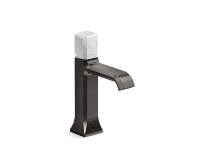 Kallista - Bezel Single Control Sink Faucet, White Carrara Stone