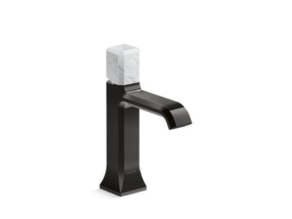 Kallista - Bezel Single Control Sink Faucet, White Carrara Stone