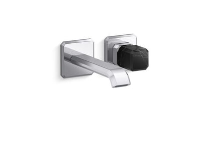 Kallista - Bezel Wall Mount Single Control Sink Faucet, Nero Marquina Stone