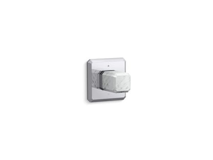 Kallista - Bezel Eco Transfer Trim, White Carrara Stone